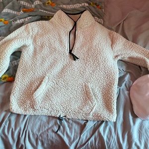 womens large fluffy coat